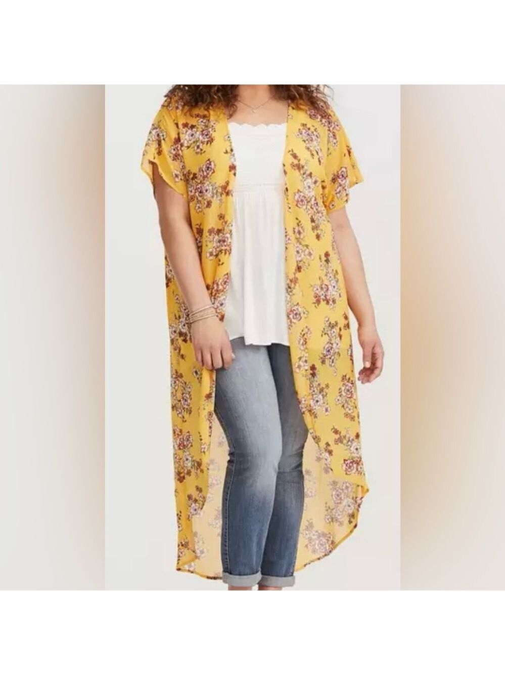 Torrid Chiffon Maxi Kimono 1/2